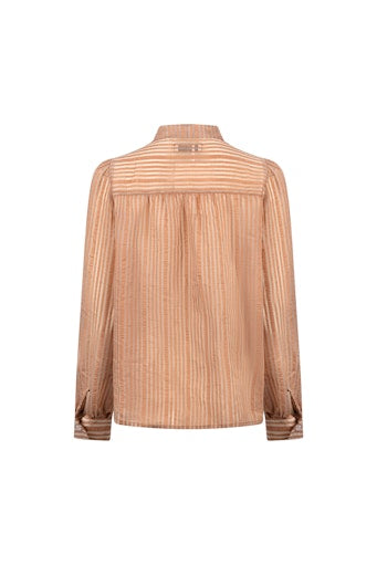 Blouses lange mouw bruin NUKUS