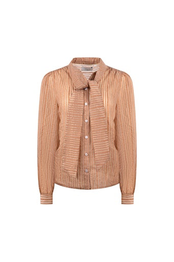 Blouses lange mouw bruin NUKUS