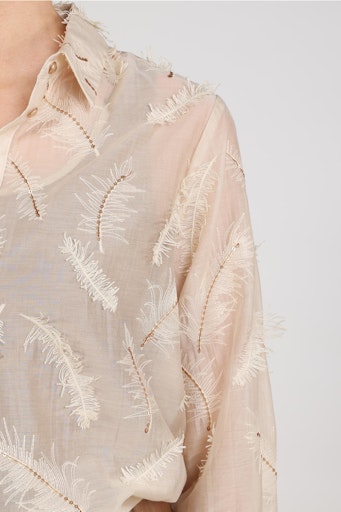 Blouses lange mouw beige NUKUS