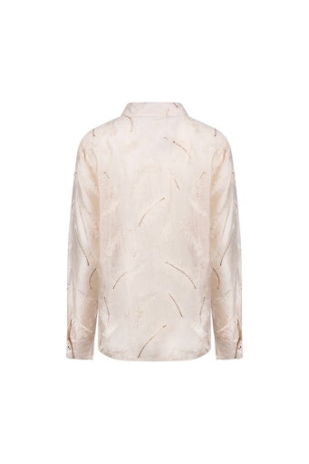 Blouses lange mouw beige NUKUS