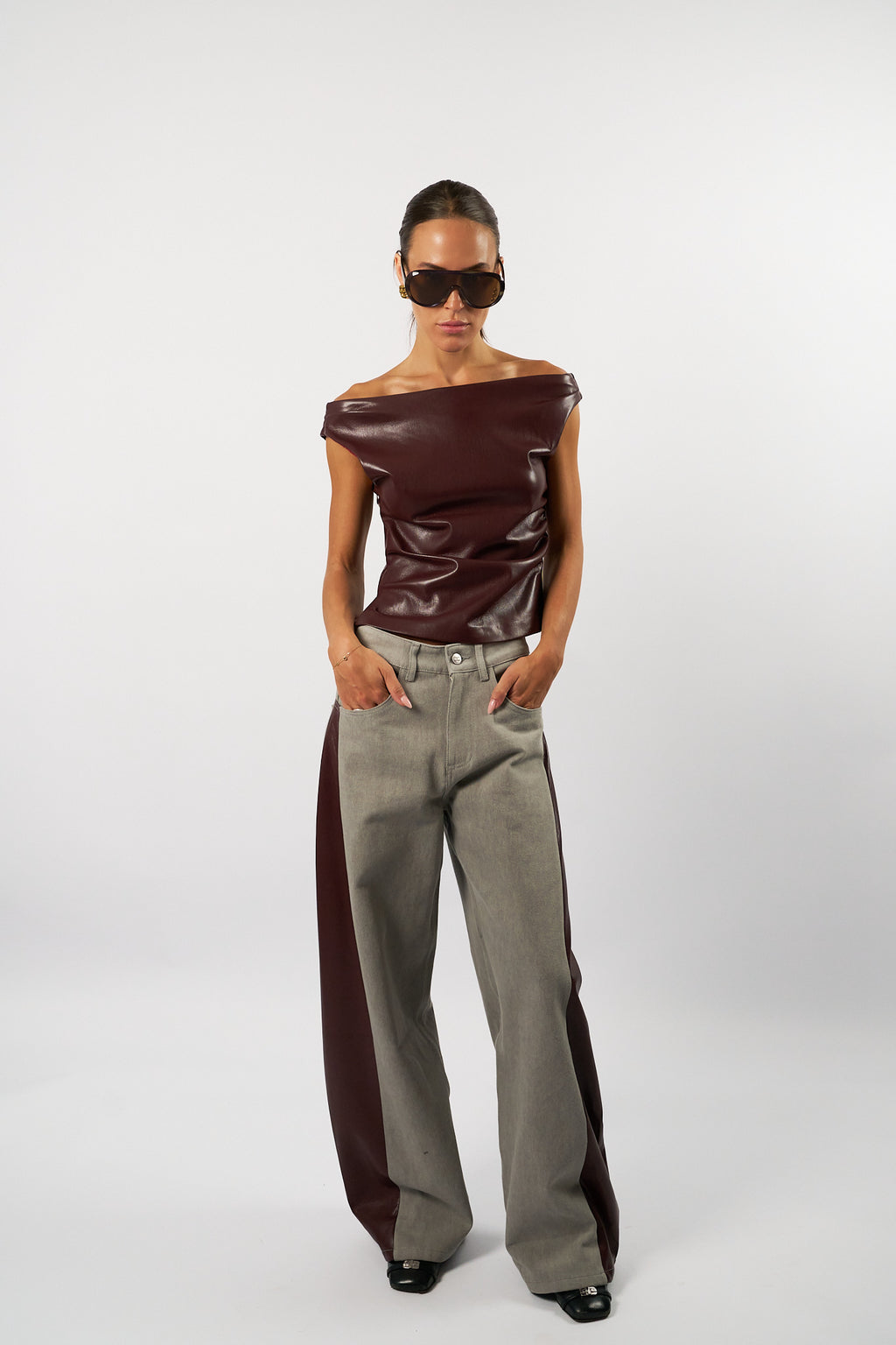 Jeans grijs AMANDINE