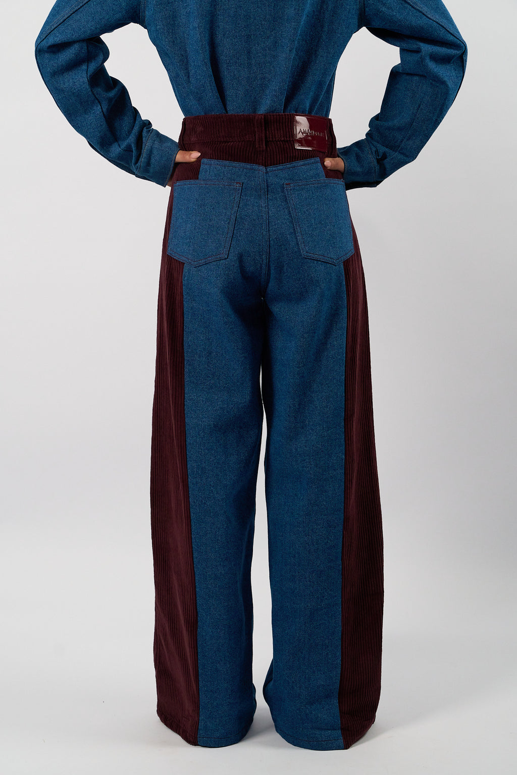 Jeans rood AMANDINE