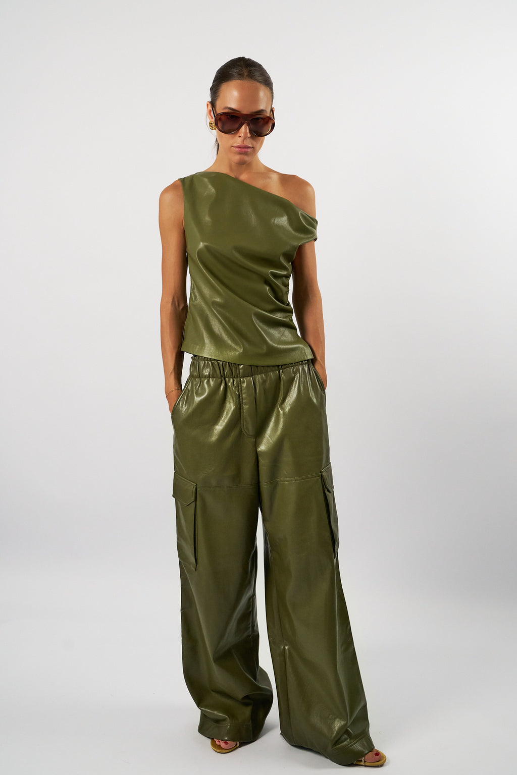 Broeken groen AMANDINE