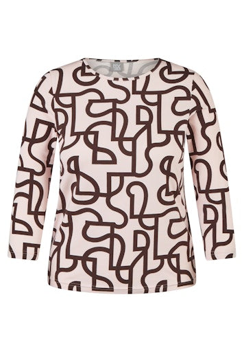 T-shirts lange mouw roze Rabe