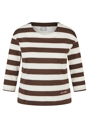 T-shirts lange mouw bruin Rabe