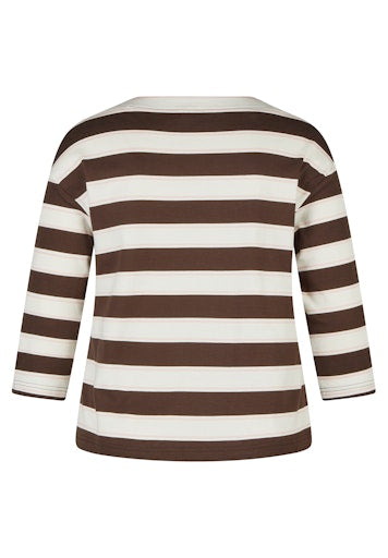 T-shirts lange mouw bruin Rabe