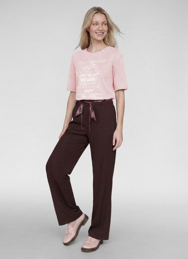 T-shirts korte mouw roze Rabe