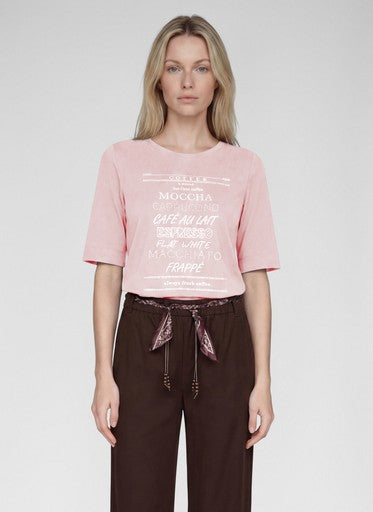 T-shirts korte mouw roze Rabe