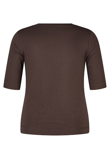 T-shirts korte mouw bruin Rabe