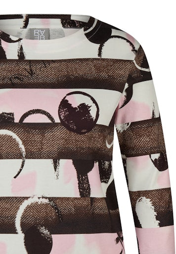 T-shirts lange mouw bruin Rabe