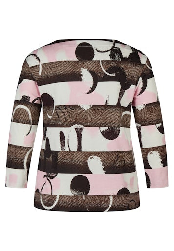 T-shirts lange mouw bruin Rabe