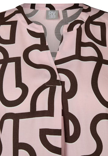 Blouses lange mouw roze Rabe