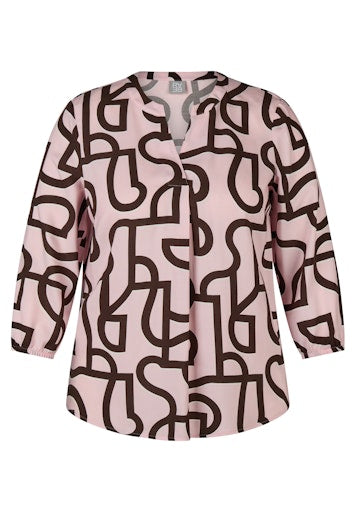 Blouses lange mouw roze Rabe