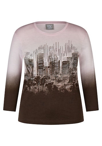 T-shirts lange mouw roze Rabe