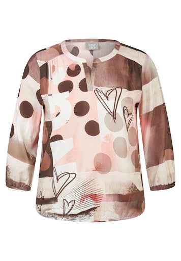 Blouses lange mouw roze Rabe