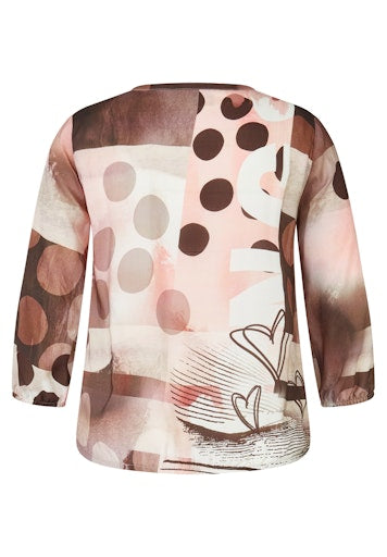 Blouses lange mouw roze Rabe
