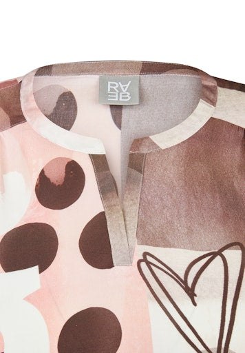 Blouses lange mouw roze Rabe
