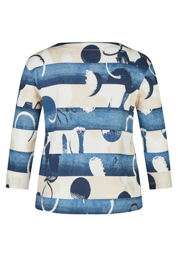 T-shirts lange mouw blauw Rabe