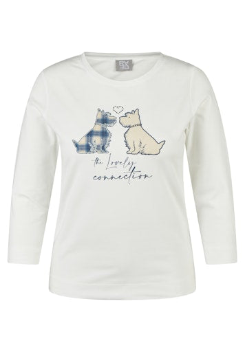 T-shirts lange mouw beige Rabe