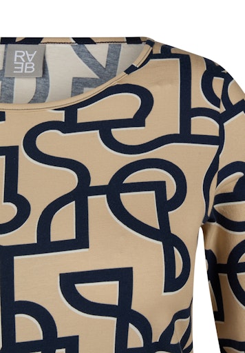 T-shirts lange mouw bruin Rabe