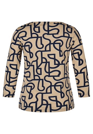 T-shirts lange mouw bruin Rabe