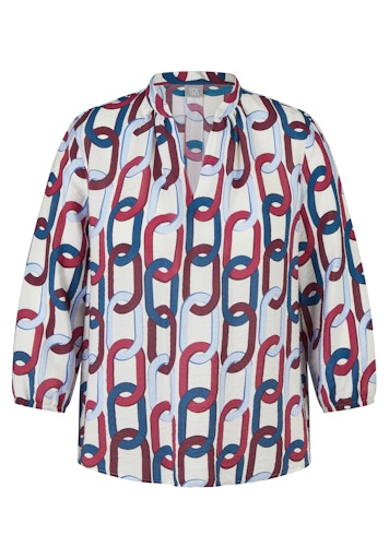 Blouses korte mouw bordeaux Rabe