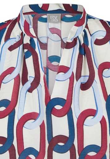 Blouses korte mouw bordeaux Rabe