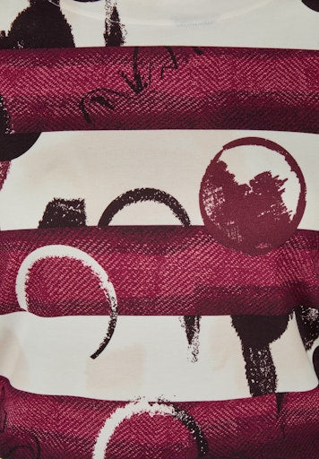 T-shirts lange mouw bordeaux Rabe