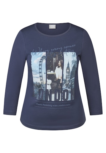 T-shirts lange mouw blauw Rabe