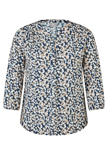 Blouses lange mouw blauw Rabe