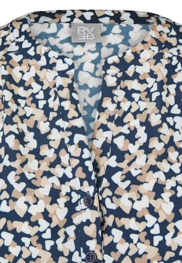 Blouses lange mouw blauw Rabe