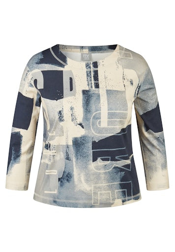 T-shirts lange mouw bruin Rabe