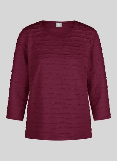 T-shirts lange mouw bordeaux Rabe
