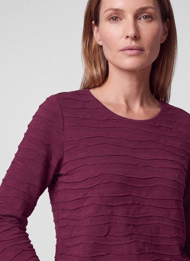 T-shirts lange mouw bordeaux Rabe