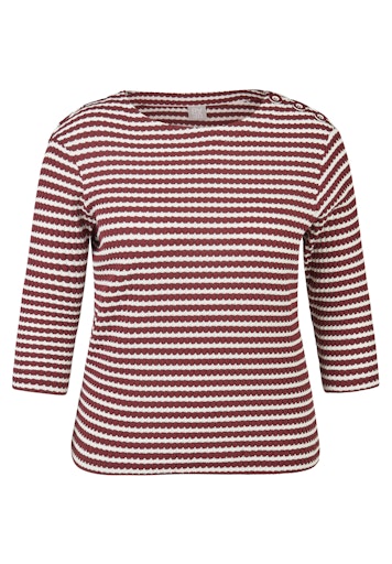 T-shirts lange mouw bordeaux Rabe
