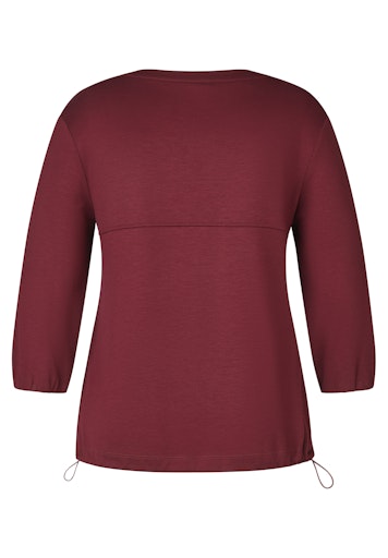 T-shirts lange mouw bordeaux Rabe