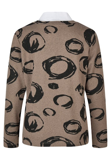 T-shirts lange mouw bruin Rabe