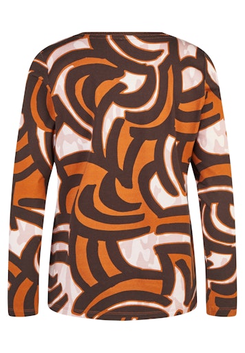 T-shirts lange mouw bruin Rabe