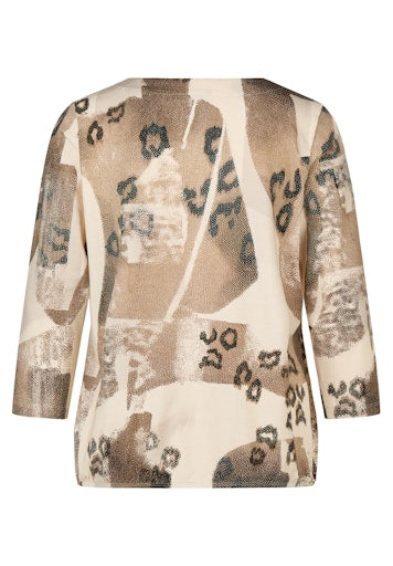 T-shirts lange mouw beige Rabe