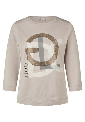 T-shirts lange mouw grijs Rabe