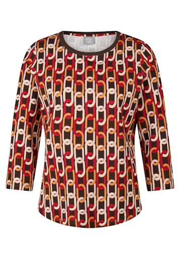 T-shirts lange mouw bruin Rabe