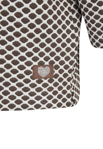 T-shirts lange mouw bruin Rabe