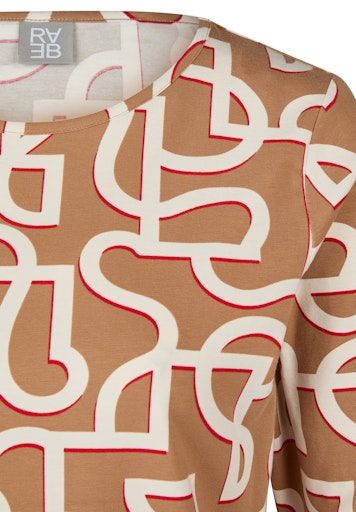 T-shirts lange mouw bruin Rabe