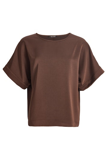 Blouses korte mouw bruin SWING