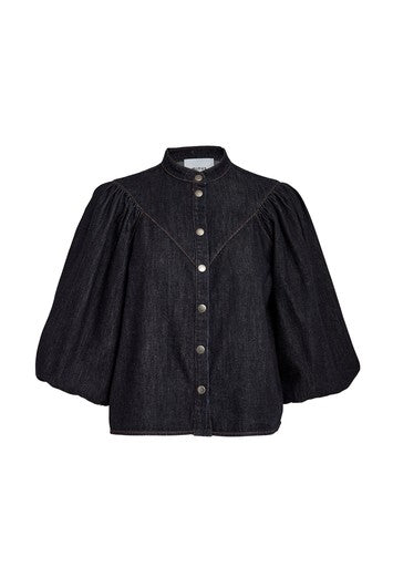 Blouses lange mouw blauw Minus
