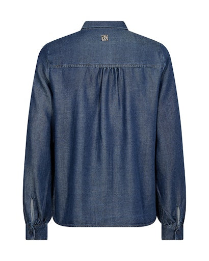 Blouses lange mouw blauw MOS MOSH