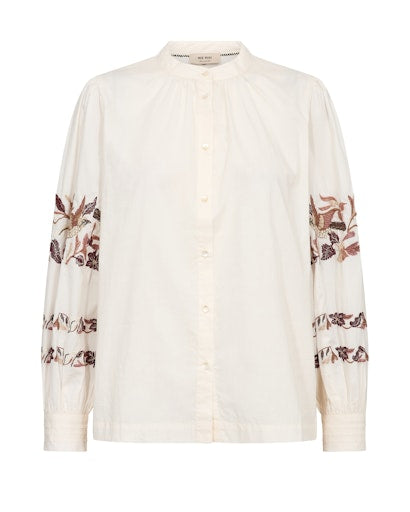Blouses lange mouw beige MOS MOSH