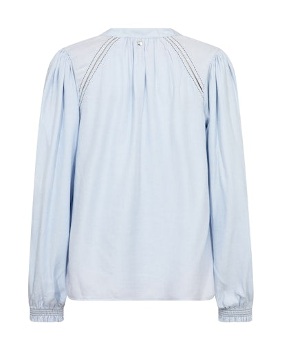 Blouses lange mouw blauw MOS MOSH