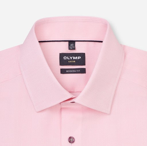 Hemden lange mouw roze OLYMP