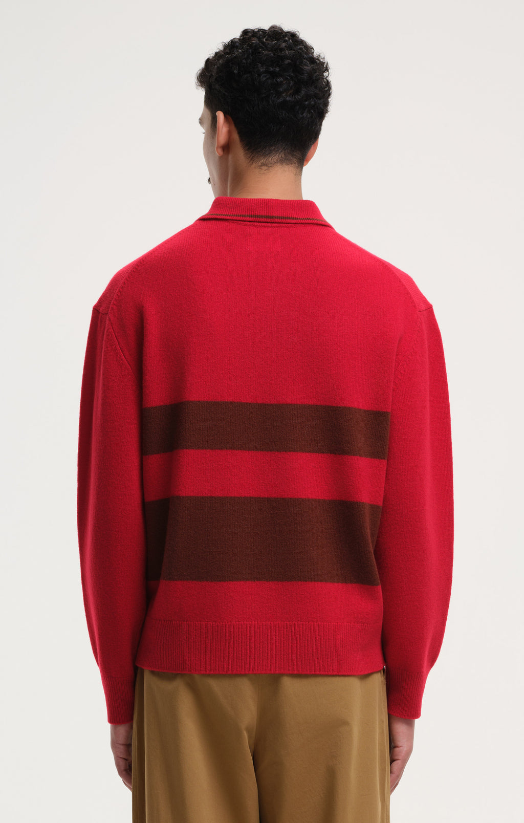 Polo's lange mouw rood CASTART